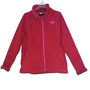 The North Face Osito Full Zip Fleece Jacket Women's Sz Lg Hot Pink